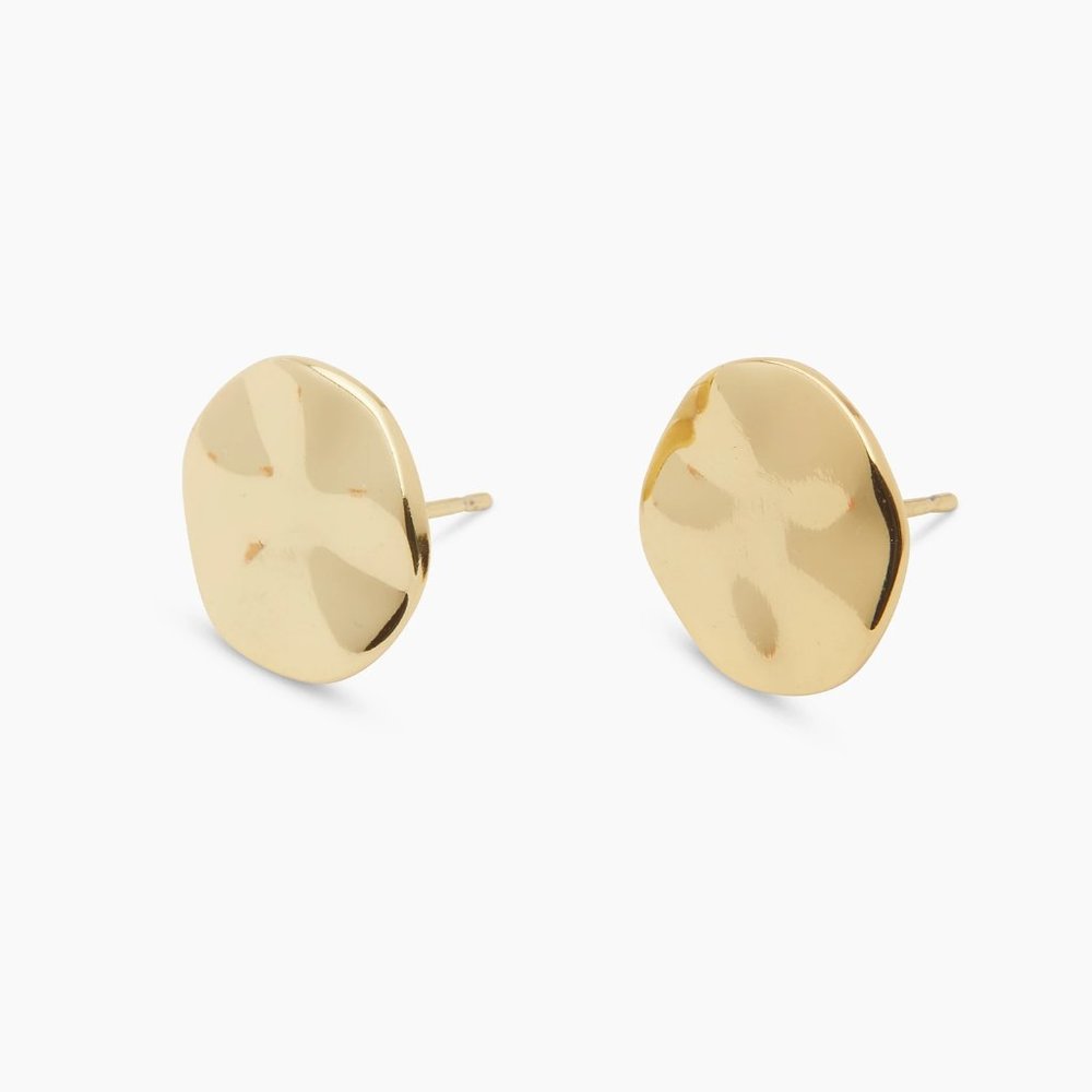 Gold plated 925 sterling silver minimalist earrings